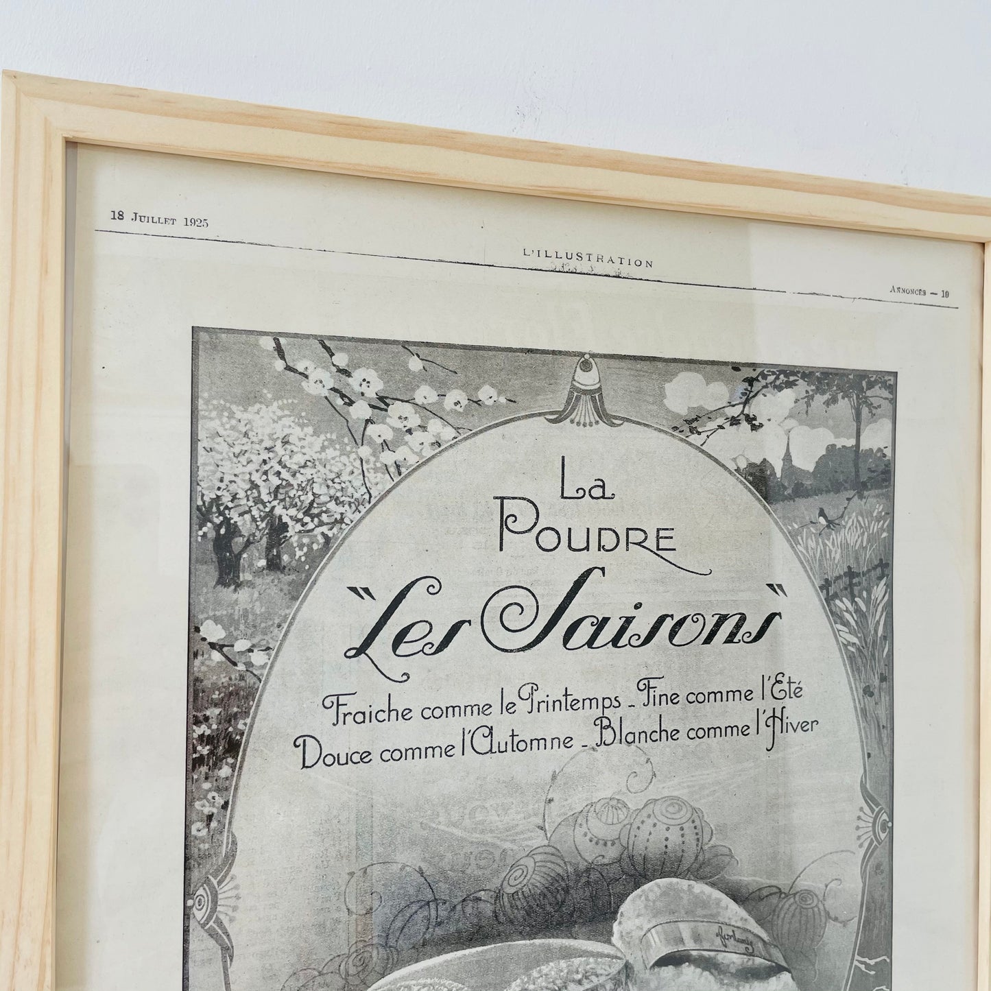 LES SAISONS - Affiche Vintage Originale - L'illustration (1843-1944)