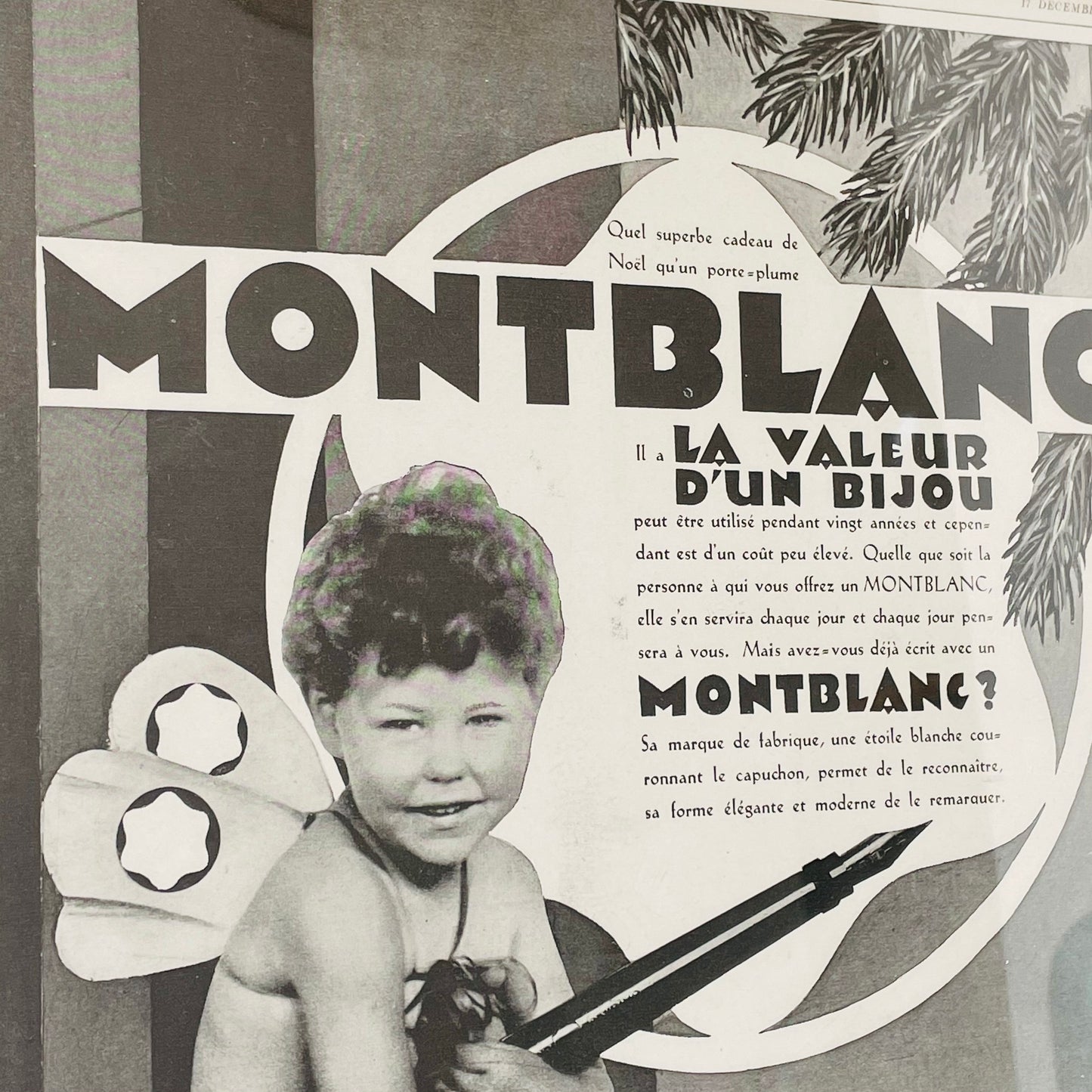 MONTBLANC - Affiche Vintage Originale - L'illustration (1843-1944)