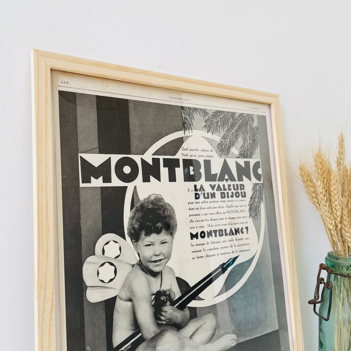 MONTBLANC - Affiche Vintage Originale - L'illustration (1843-1944)