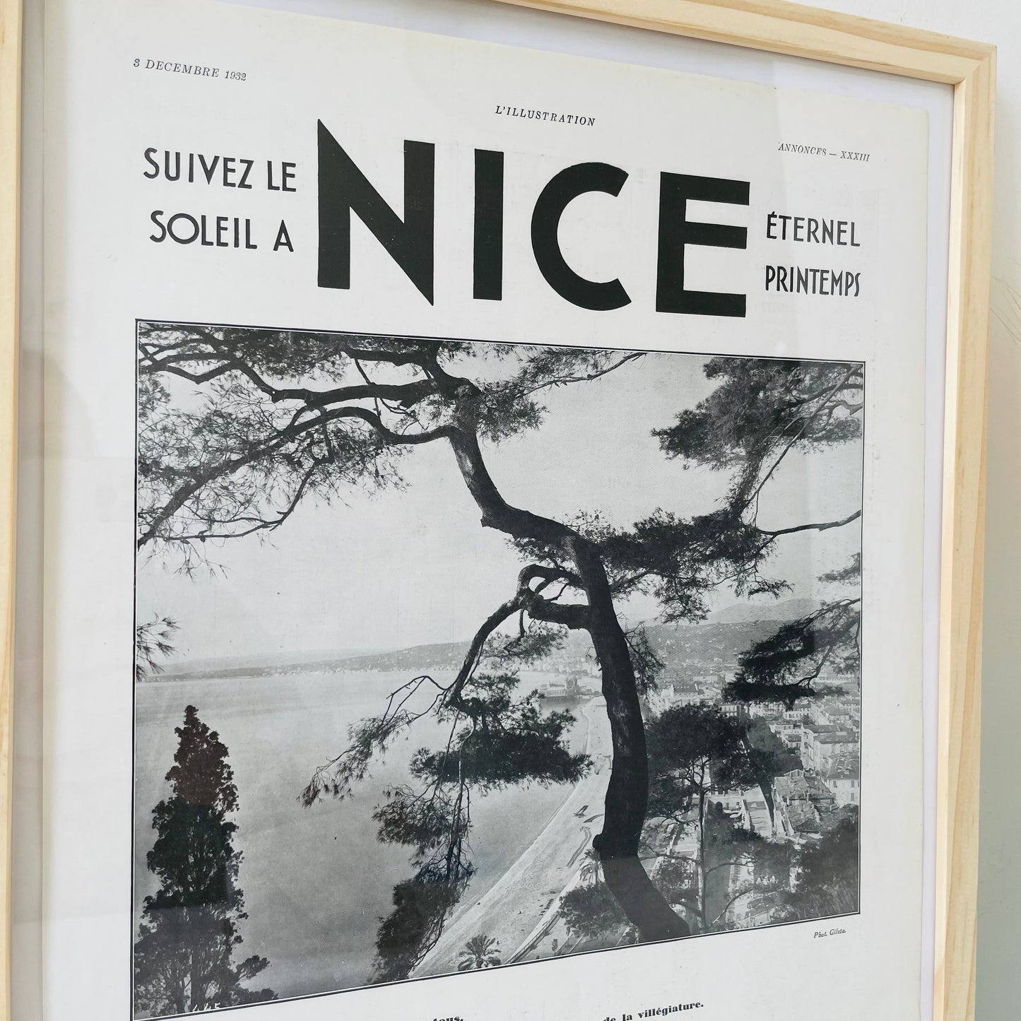 NICE - Affiche Vintage Originale - L'illustration (1843-1944)