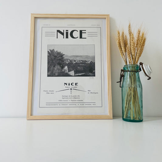 NICE - Affiche Vintage Originale - L'illustration (1843-1944)