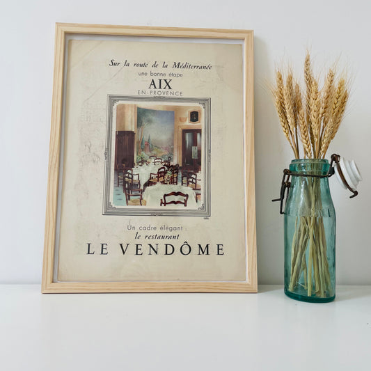 AIX VENDOME - Affiche Vintage Originale - L'illustration (1843-1944)