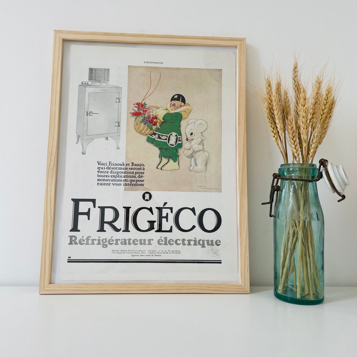 FRIGECO - Affiche Vintage Originale - L'illustration (1843-1944)