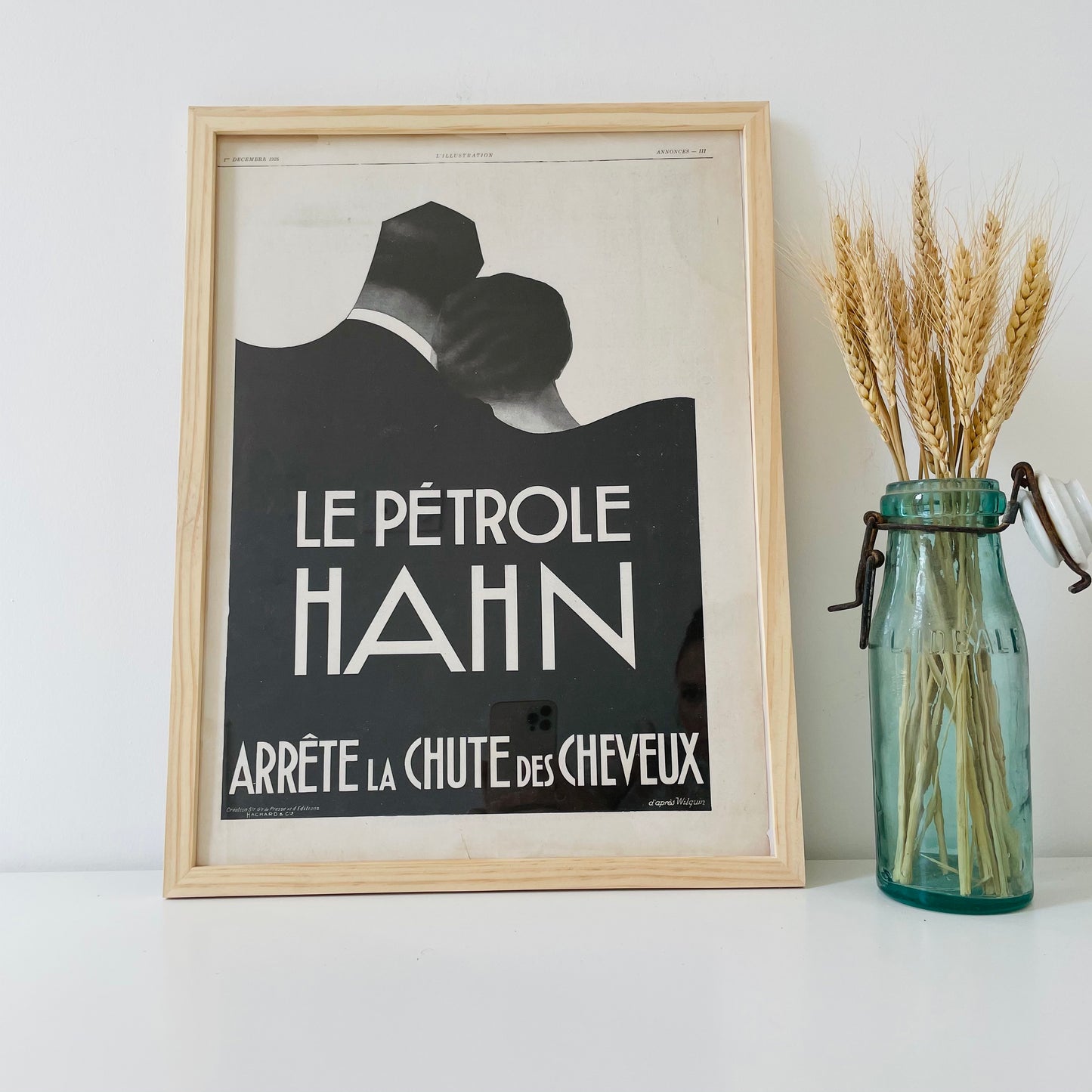 PETROLE HAHN - Affiche Vintage Originale - L'illustration (1843-1944)