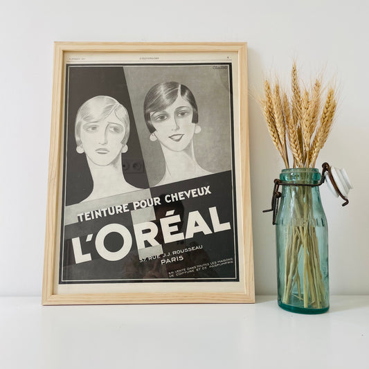 L'OREAL - Affiche Vintage Originale - L'illustration (1843-1944)