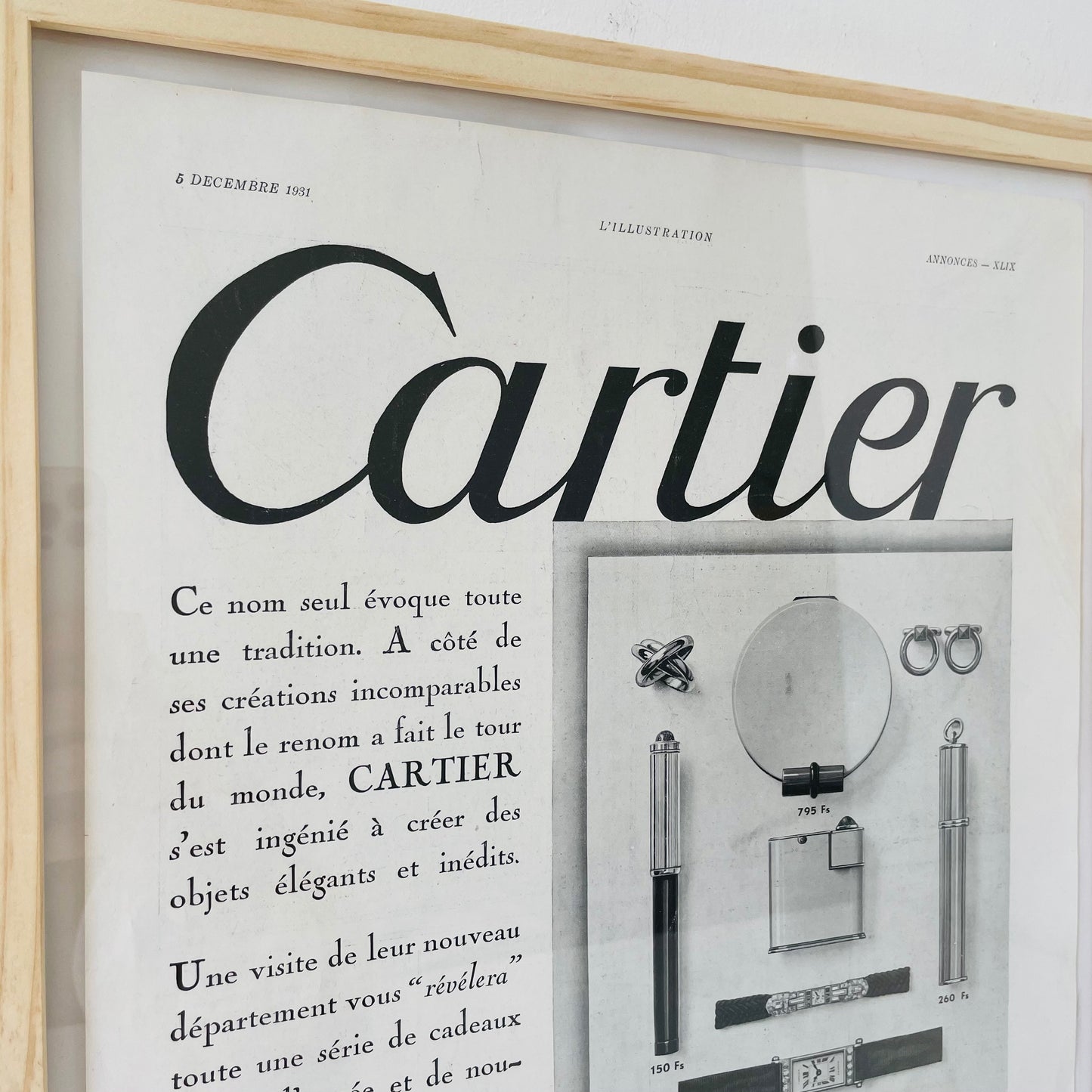 CARTIER - Affiche Vintage Originale - L'illustration (1843-1944)