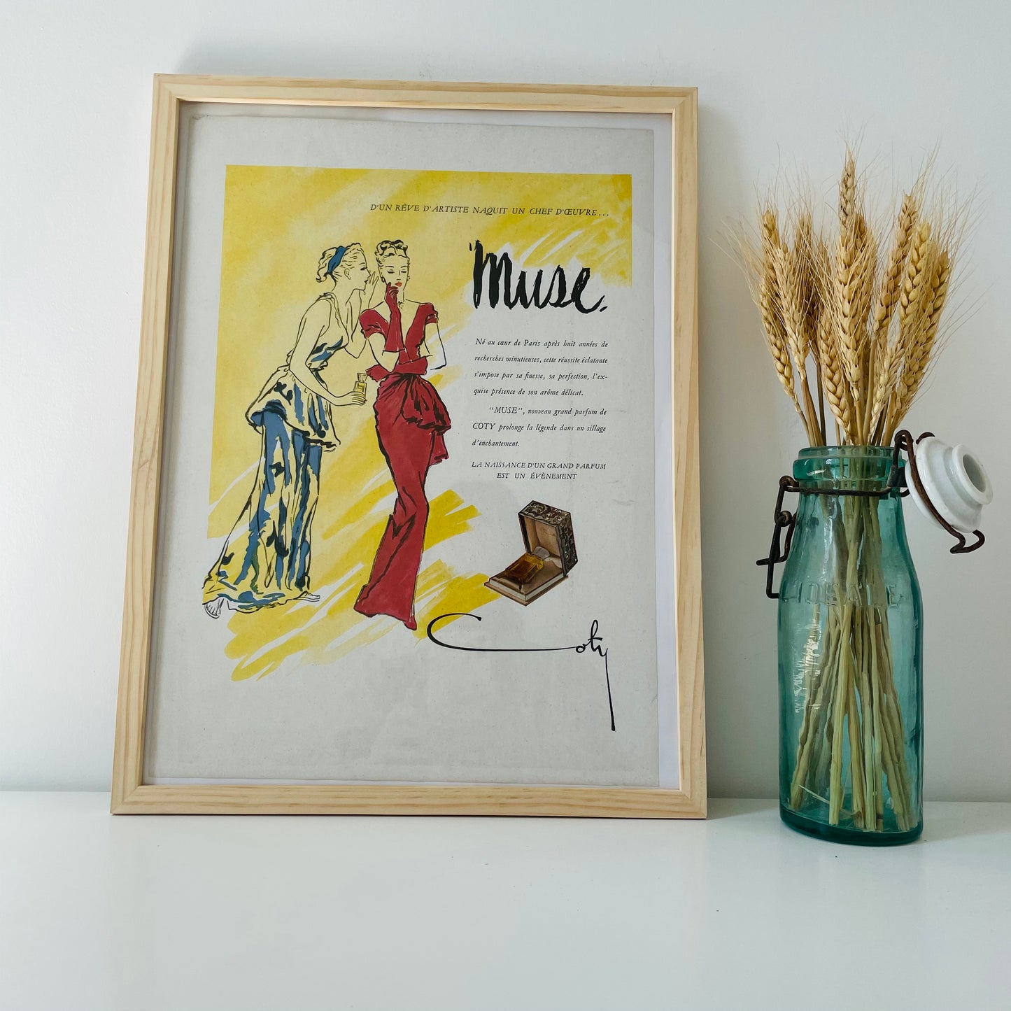 MUSE - Affiche Vintage Originale - L'illustration (1843-1944)