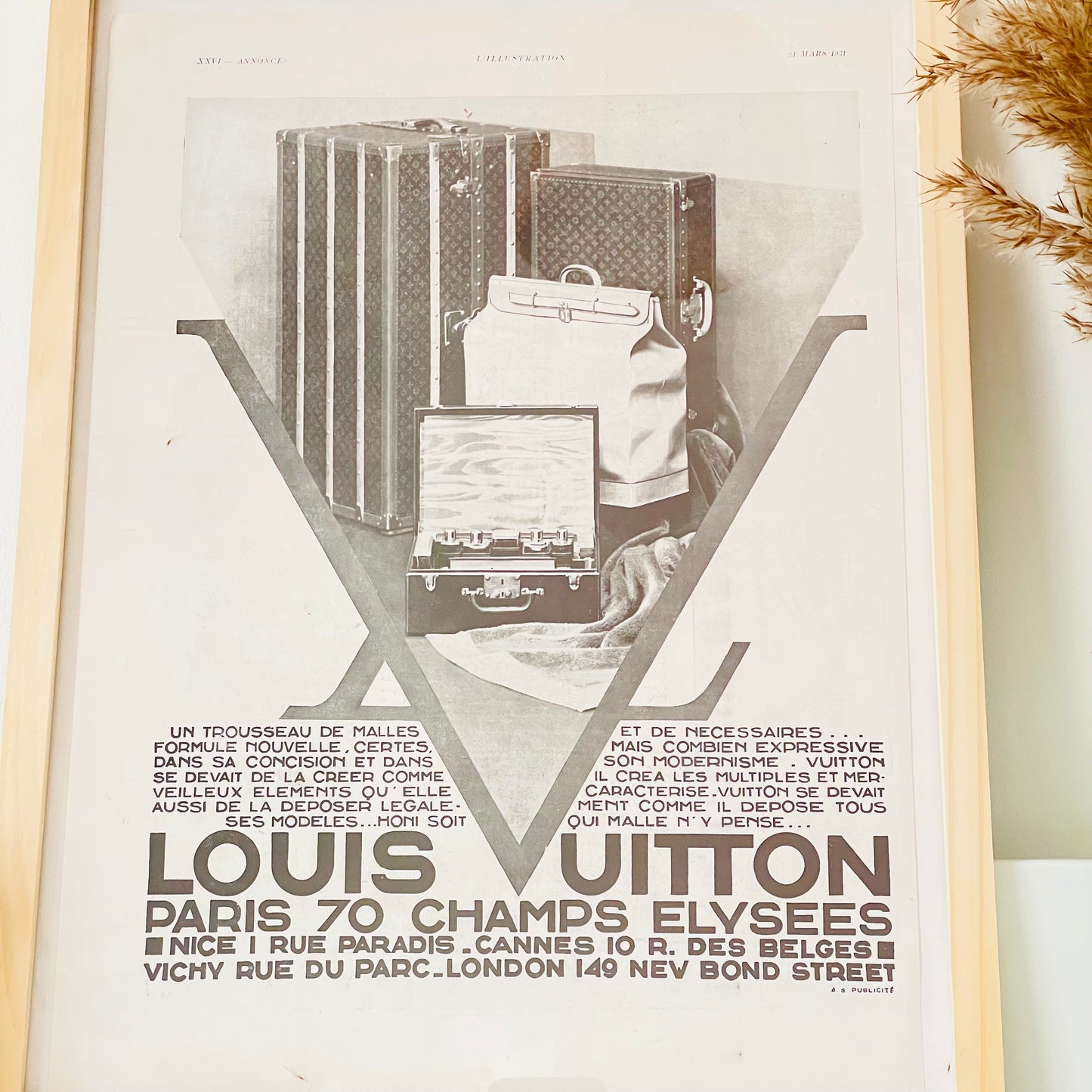 LOUIS VUITTON - Affiche Vintage Originale - L'illustration (1843-1944)